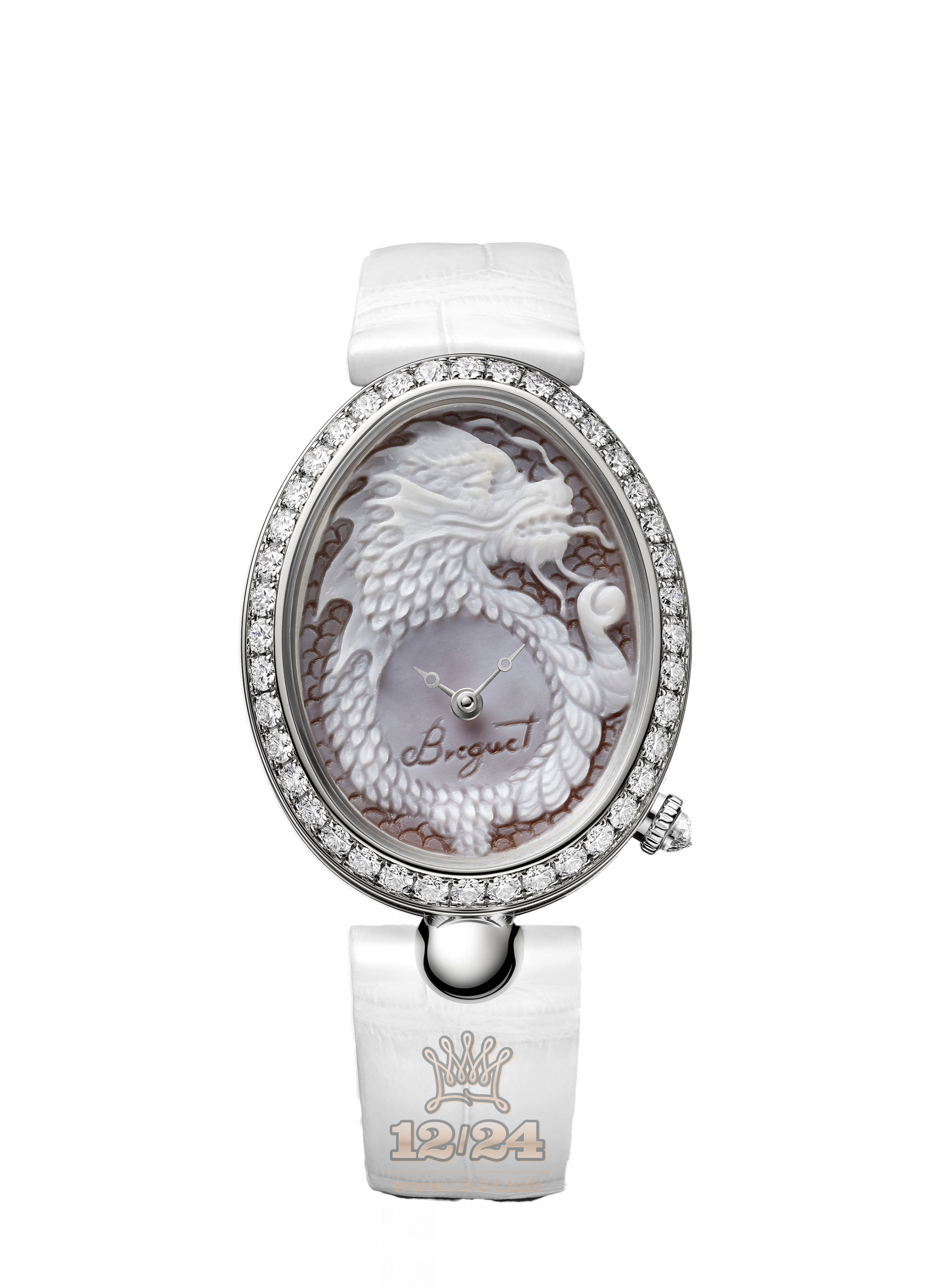 Breguet Reine de Naples Watch 8958BB/55/974 11/D00D 40 mm White gold Case White Gray Dial