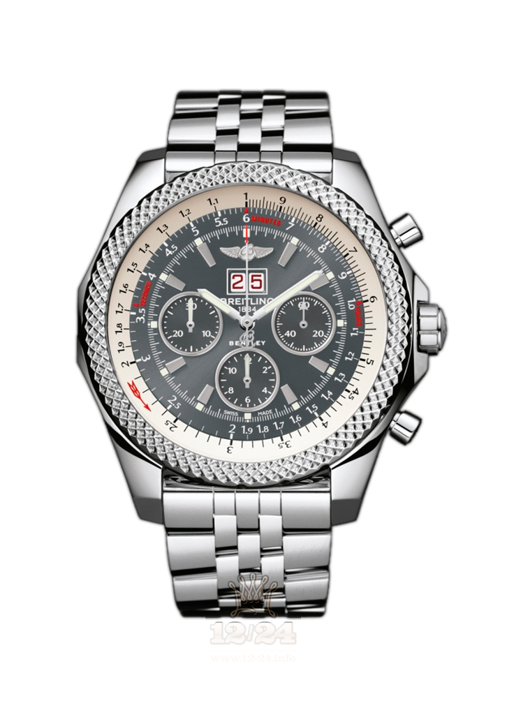 Breitling Breitling for Bentley Watch A4436412/F544/990A 49 mm Stainless steel Case Gray Dial