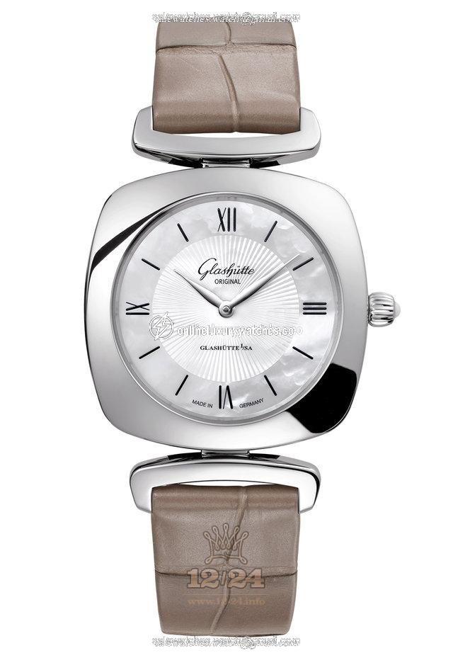 Glashutte Ladies Watch 103-02-05-02-30 31 mm Stainless steel Case White Dial