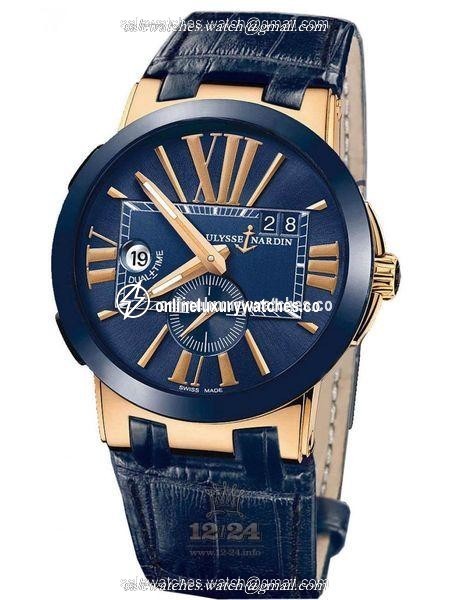 Ulysse Nardin Functional Watch 246-00-5/43 43 mm Pink gold Ceramics Case Dark blue Dial