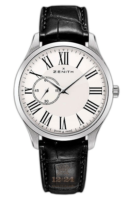 Zenith Elite Watch 03.2010.681/11.C493 40 mm Stainless steel Case White Dial