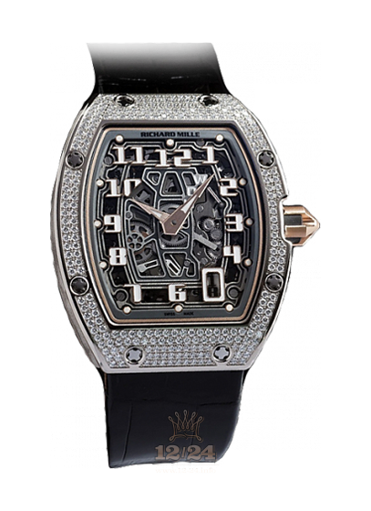 Richard Mille Men's Collection Watch RM 067-01 WG Full set 39 mm White gold Case