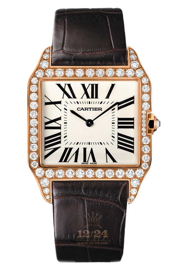 Cartier Santos de Cartier Watch WH100751 45 mm Pink gold Case White Silver Dial