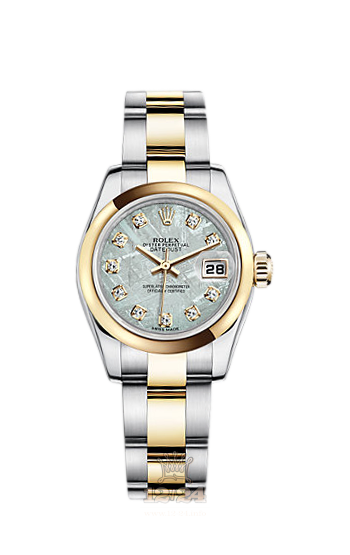Rolex Lady-Datejust Watch 179163-0108 26 mm Steel / Yellow gold Case Gray Dial