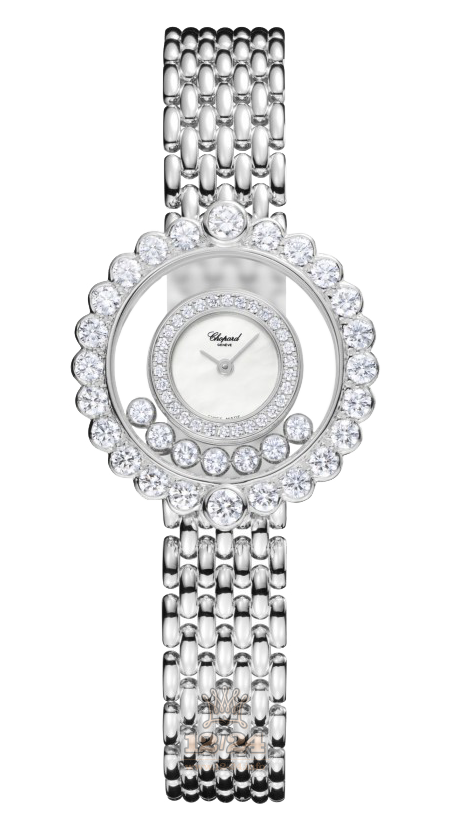 Chopard Happy Diamonds Watch 204180-1001 27 mm White gold Case White Dial