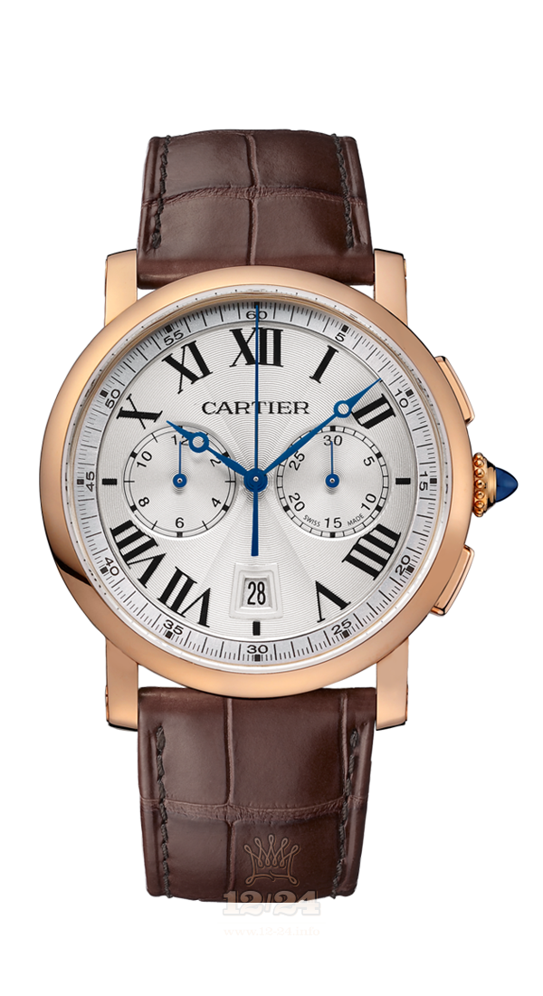 Cartier Rotonde de Cartier Watch W1556238 40 mm Pink gold Case Silver Dial