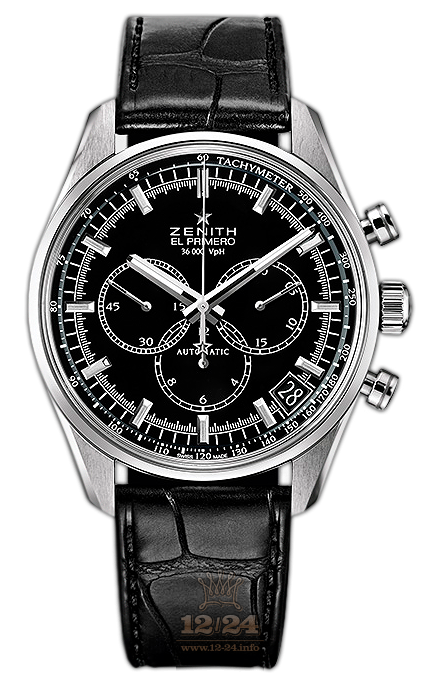 Zenith El Primero Watch 03.2080.400/21.C496 42 mm Stainless steel Case Black Dial