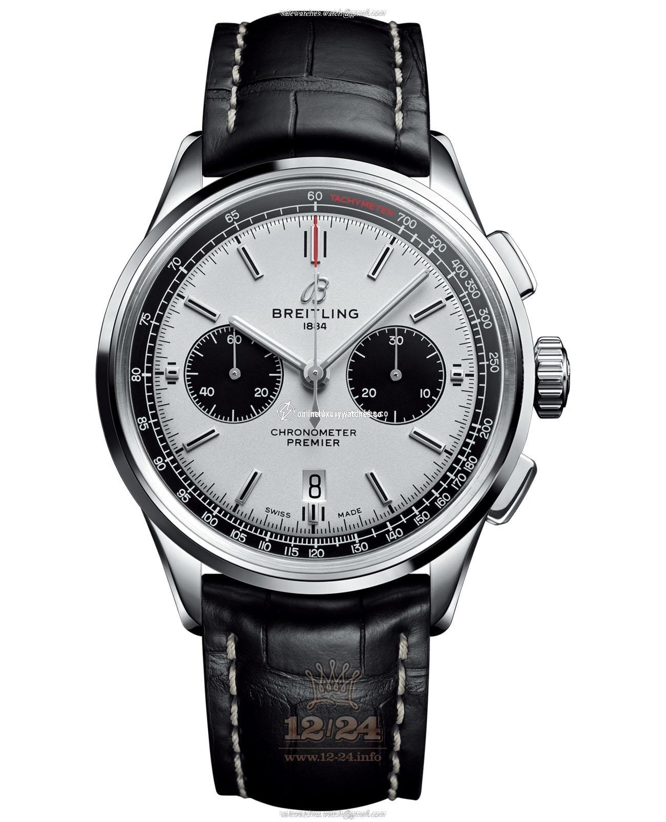 Breitling Premier Watch AB0118221G1P1 42 mm Stainless steel Case Gray Dial