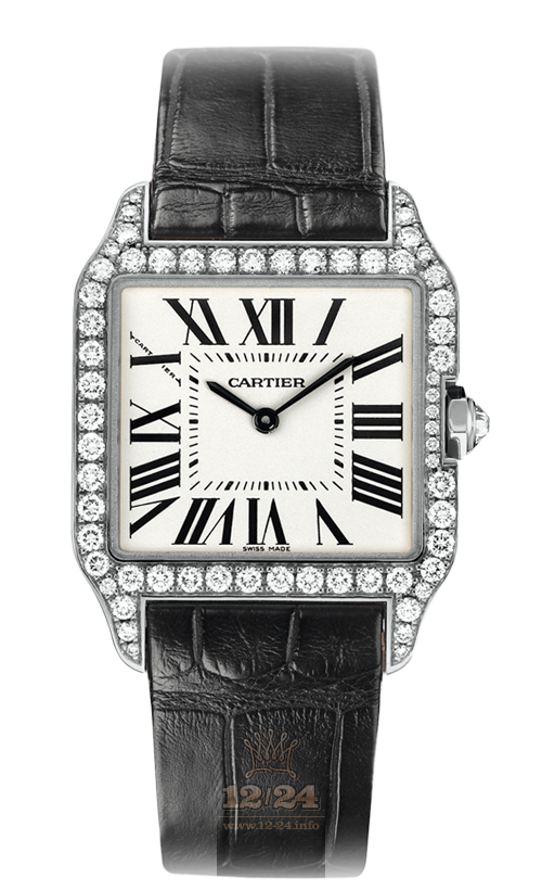 Cartier Santos de Cartier Watch WH100251 38 mm White gold Case Silver Dial