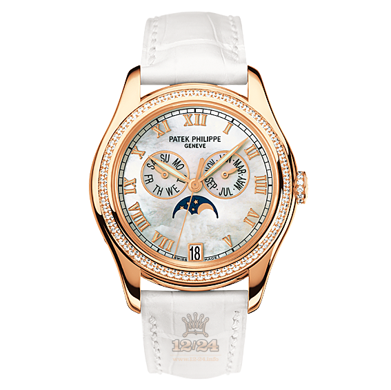 Patek Philippe Complications Watch 4936R-001 37 mm Pink gold Case White Dial