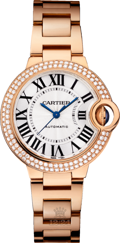 Cartier Ballon Bleu de Cartier Watch WE902034 33 mm Pink gold Case Silver Dial