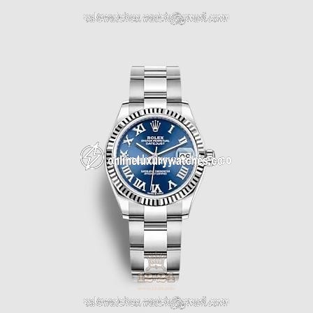 Rolex Datejust Watch 278274-0033 31 mm Stainless steel White gold Case Dark blue Dial