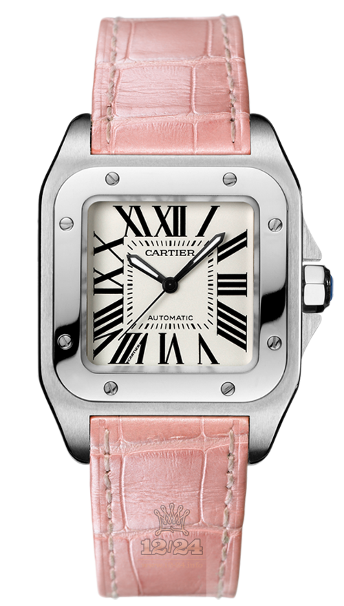 Cartier Santos de Cartier Watch W20126X8 44 mm Stainless steel Case Silver Dial