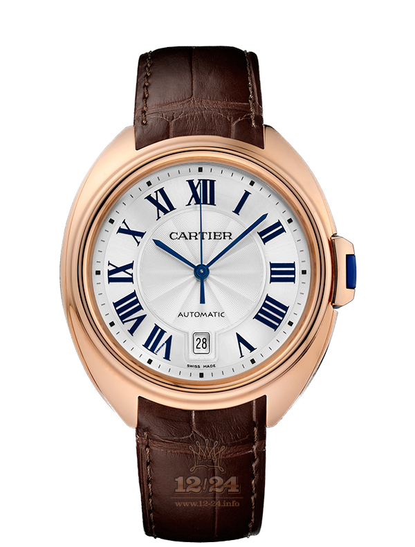 Cartier Cle de Cartier Watch WGCL0004 40 mm Pink gold Case Silver Dial