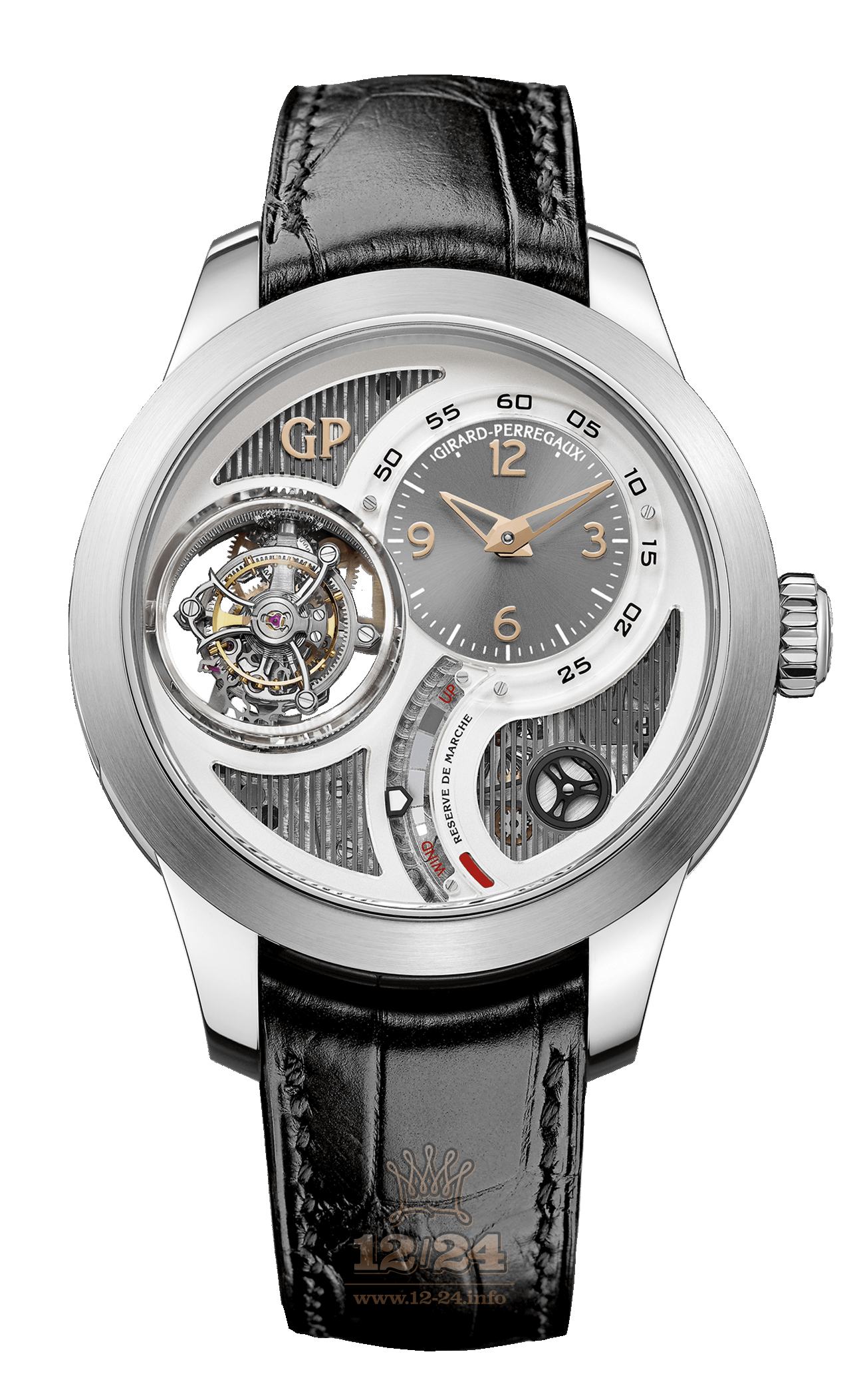 Girard Perregaux Bridges Watch 99815-53-153-BA6A White gold Case White Silver Dial