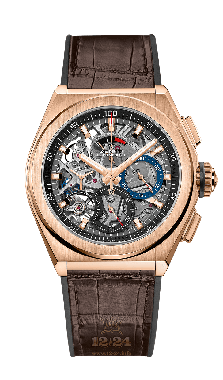 Zenith Defy Watch 18.9000.9004/71.R585 44 mm Pink gold Case Gray Dial