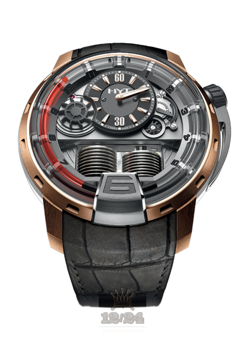 HYT H1 Watch 148-tg-02-rf-ru 49 mm Pink gold Titanium Case