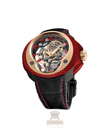 Franc Vila Cobra Watch 18E.TISS.003 42 mm Red gold Titanium DLC coating Case Black Gray Dial