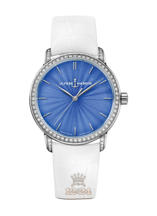 Ulysse Nardin Classic Watch 8150-201BC/E3 37 mm White gold Case Dark blue Dial