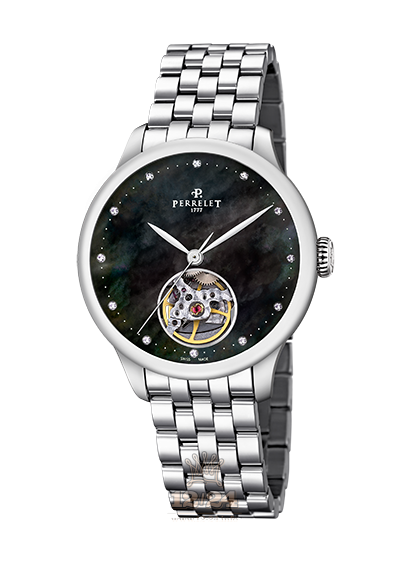 Perrelet First Class Watch A2067/8 35 mm Stainless steel Case Black Dial