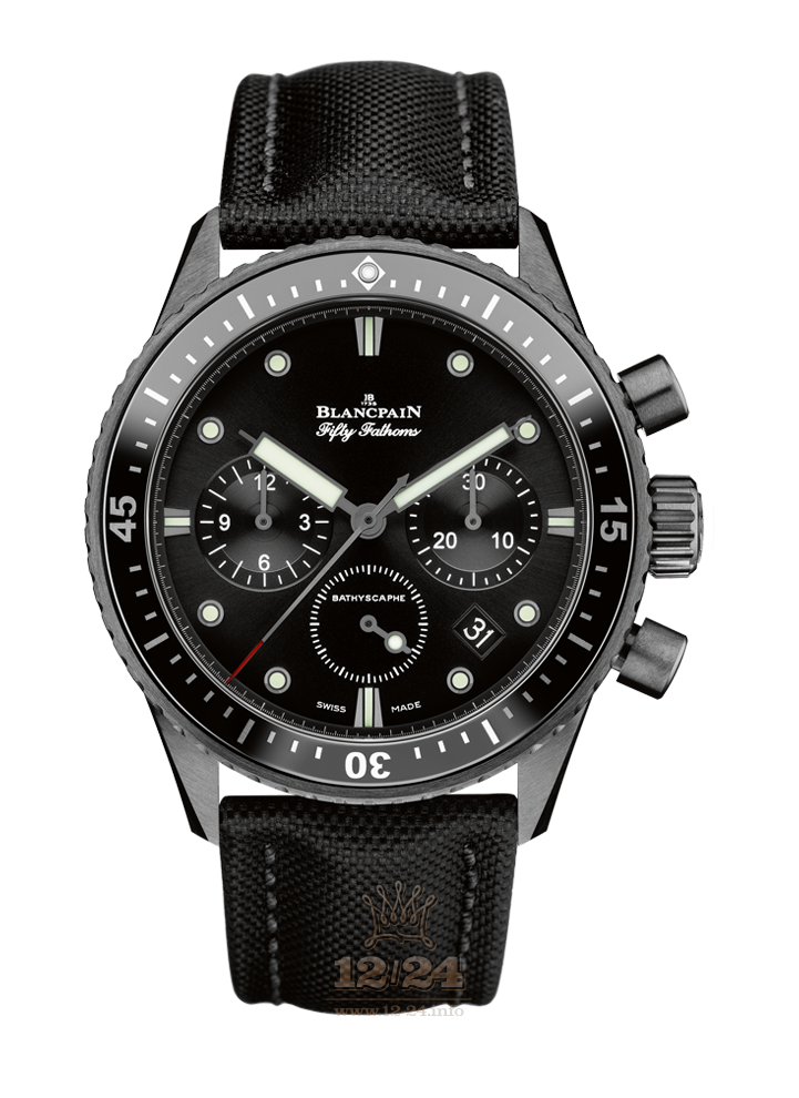 Blancpain Fifty Fathoms Watch 5200-0130-B52A 44 mm Ceramics Case Black Dial