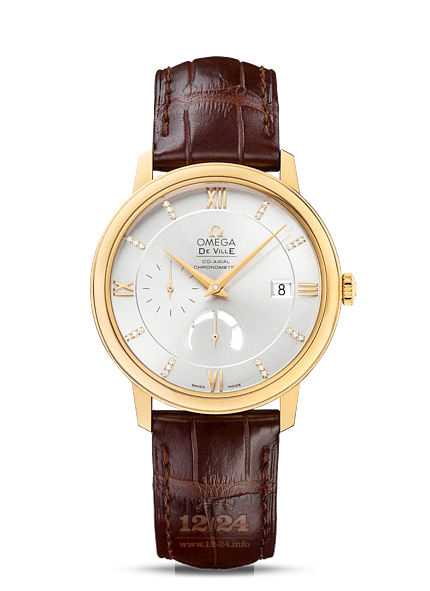 Omega Prestige Watch 424.53.40.21.52.001 40 mm Yellow gold Case Silver Dial