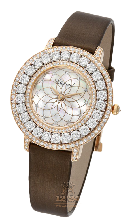 Chopard L Heure du Diamant Watch 139423-9002 Pink gold Case White Dial