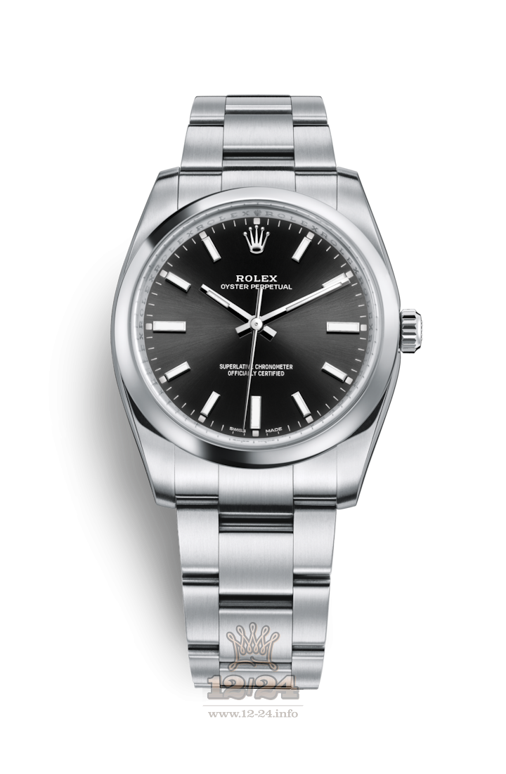 Rolex Oyster Perpetual Watch 114200-0023 34 mm Stainless steel Case Black Dial