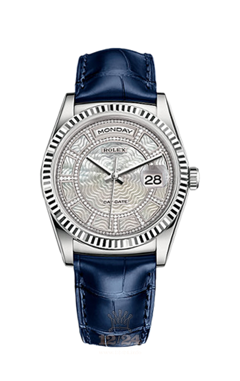 Rolex Day-Date Watch 118139-0077 36 mm White gold Case White Dial