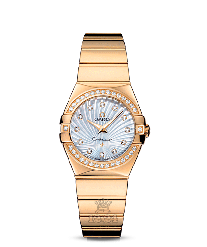 Omega Constellation Watch 123.55.27.60.55.007 27 mm Yellow gold Case White Dial