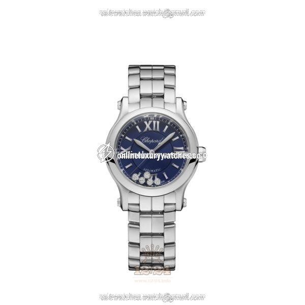 Chopard Happy Sport Watch 278573-3017 30 mm Stainless steel Case Dark blue Dial