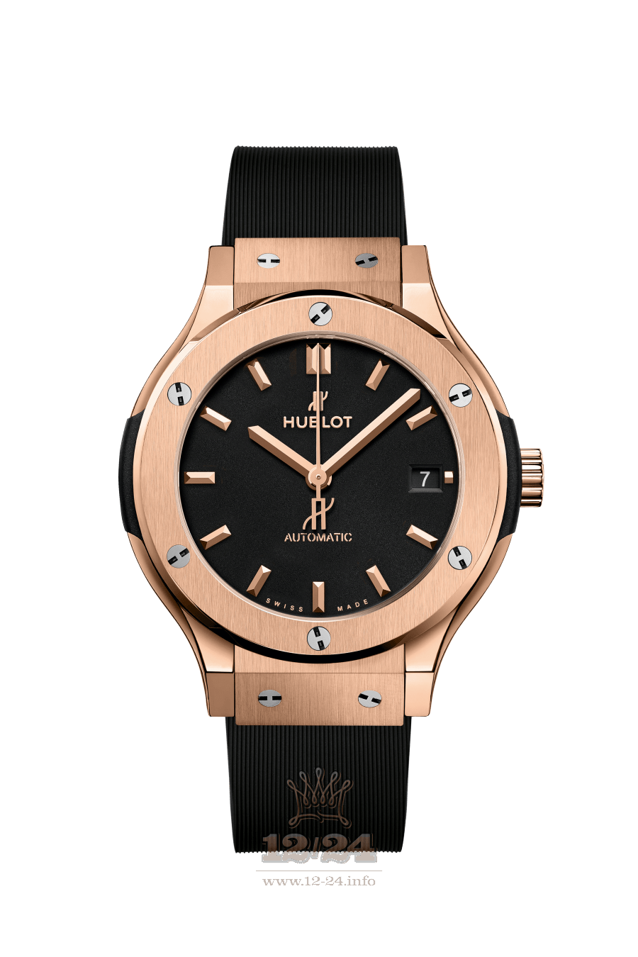 Hublot Classic Fusion Watch 565.OX.1181.RX 38 mm Pink gold Case Black Dial