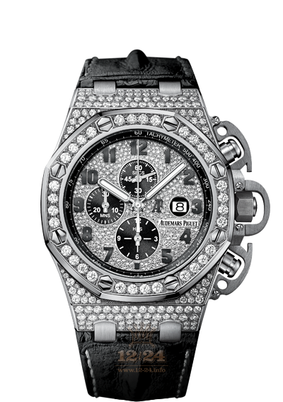 Audemars Piguet Royal Oak Offshore Watch 26215BC.ZZ.A101CR.01 48 mm White gold Case Silver Dial
