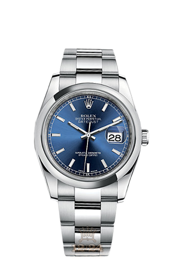 Rolex Datejust Watch 116200-0057 36 mm Stainless steel Case Dark blue Dial