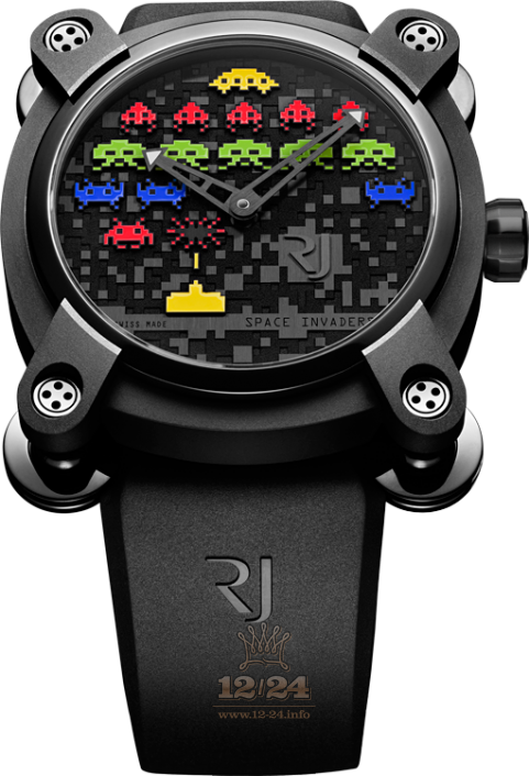Romain Jerome Collaborations Watch RJ.M.AU.IN.006.08 46 mm Stainless steel PVD coating Case Black Dial