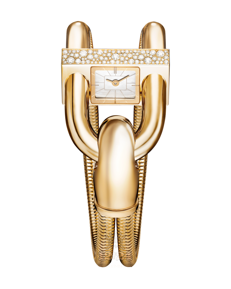 Van Cleef Cadenas Watch VCARO4IL00 26 mm Yellow gold Case White Dial