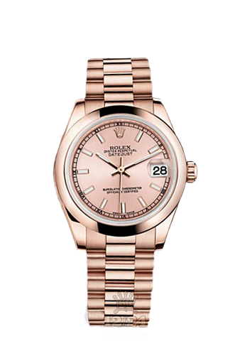 Rolex Datejust Watch 178245f-0019 31 mm Pink gold Case Pink Dial