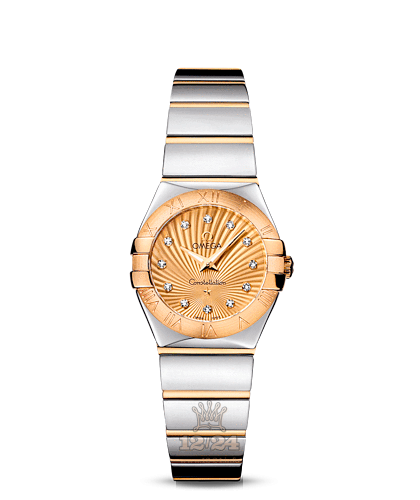 Omega Constellation Watch 123.20.24.60.58.002 24 mm Steel / Yellow gold Case Golden Dial