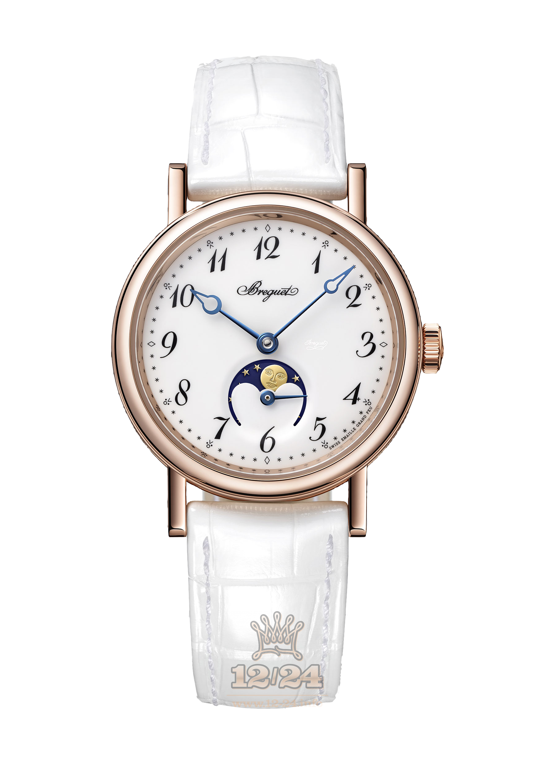 Breguet Classique Watch 9087BR/29/964 30 mm Pink gold Case White Dial