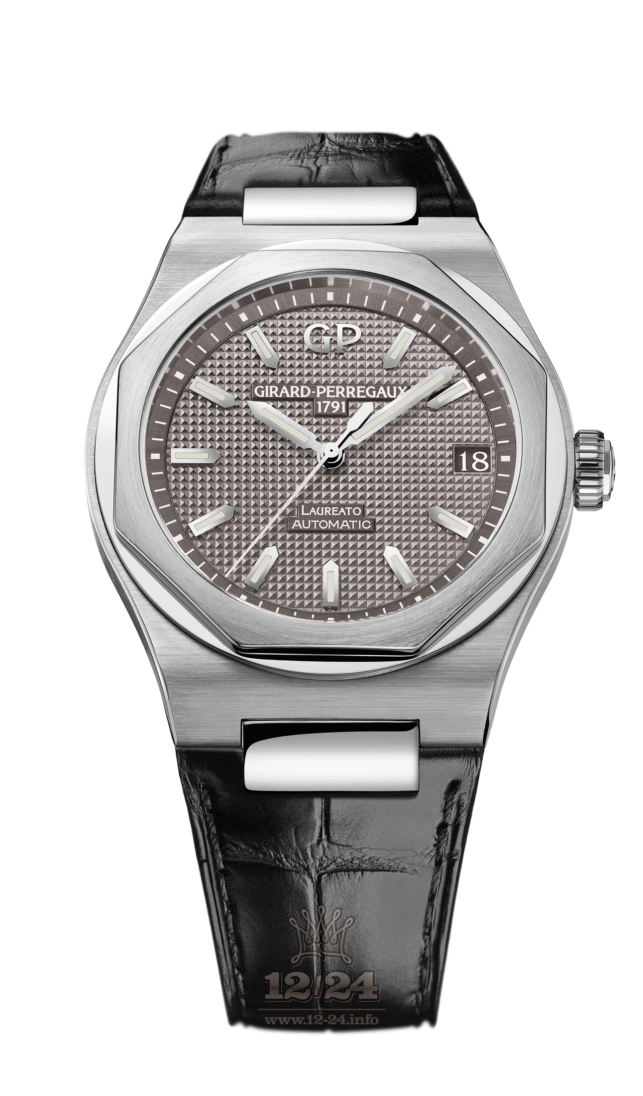 Girard Perregaux Laureato Watch 81010-11-231-BB6A Stainless steel Case Gray Dial