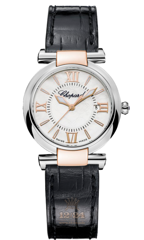 Chopard Imperiale Watch 388541-6001 28 mm Steel / Pink gold Case White Dial