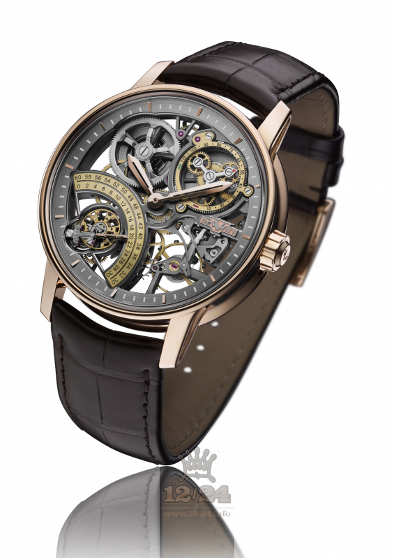 Dewitt Academia Watch AC.SKE.001 42 mm Pink gold Case Gray Dial