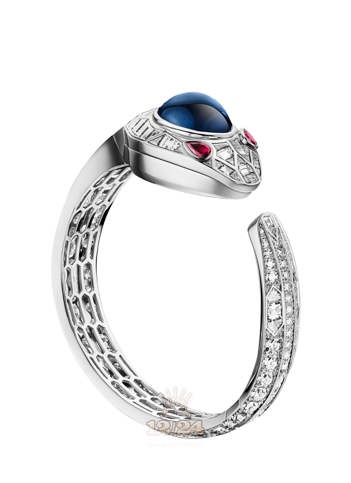 Bvlgari Serpenti Watch 102615 SPW36D2SAGD2/M 36 mm White gold Case Silver Dial