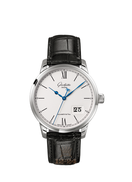 Glashutte Senator Watch 1-36-03-01-02-50 40 mm Stainless steel Case White Dial
