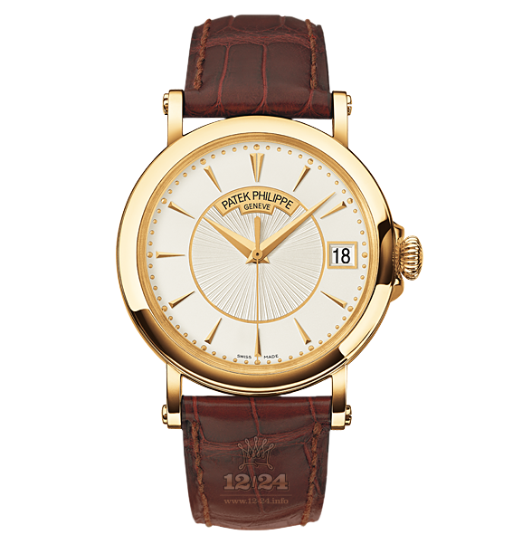 Patek Philippe Calatrava Watch 5153J-001 38 mm Yellow gold Case White Silver Dial