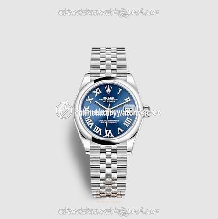 Rolex Datejust Watch 278240-0018 31 mm Stainless steel White gold Case Dark blue Dial