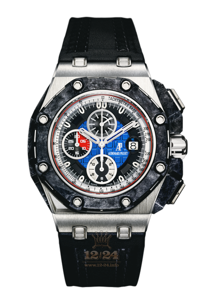 Audemars Piguet Royal Oak Offshore Watch 26290PO.OO.A001VE.01 44 mm Platinum Carbon Ceramics Case Black Red Dark blue Dial