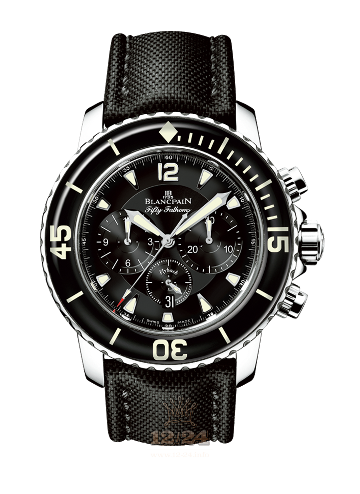 Blancpain Fifty Fathoms Watch 5085F-1130-52 45 mm Stainless steel Case Black Dial