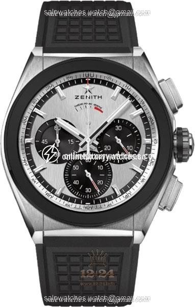 Zenith Defy Watch 95.9005.9004/01.R782 44 mm Titanium Ceramics Case Silver Dial