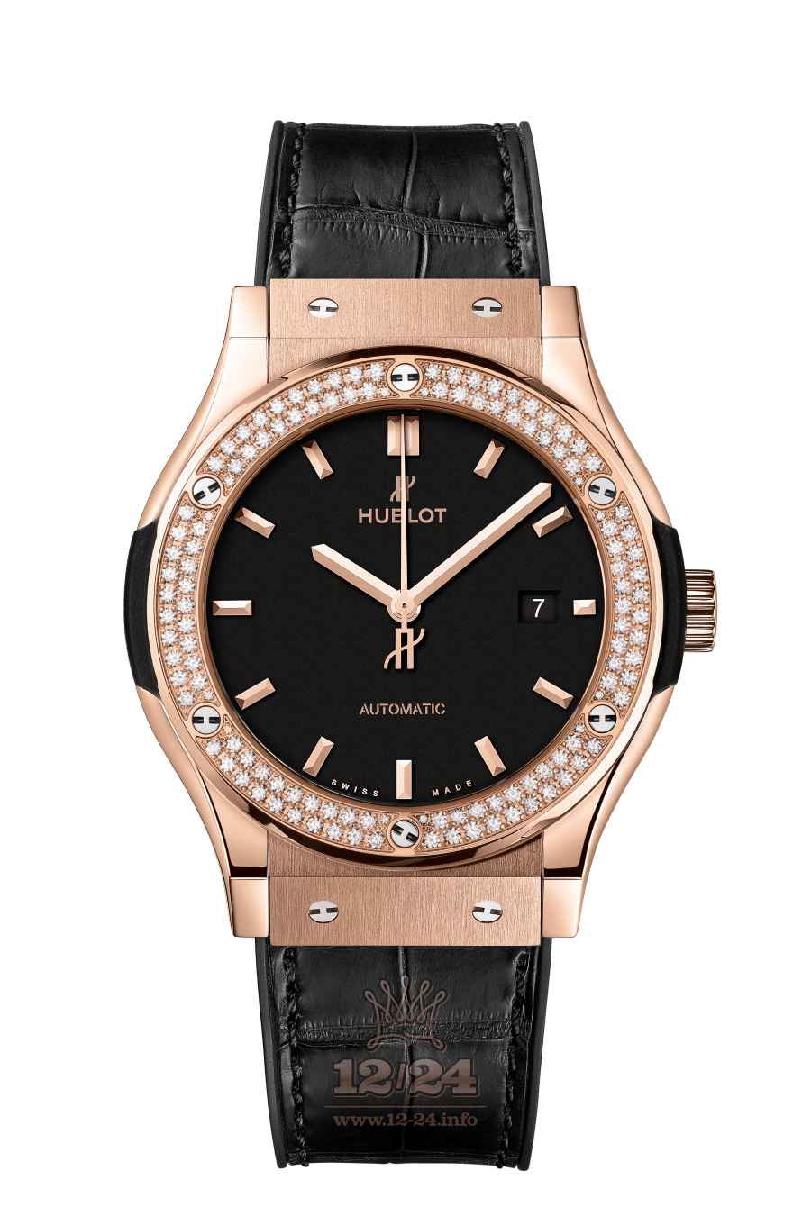 Hublot Classic Fusion Watch 542.OX.1181.LR.1104 42 mm Pink gold Case Black Dial